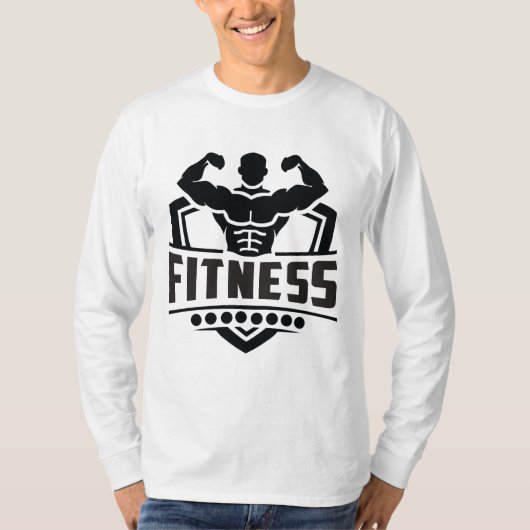 Fitness Motivation Graphic | Strong & Active Life Tシャツ (正面)