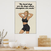 Fitness Motivation Poster ポスター (キッチン)