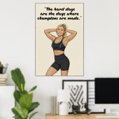 Fitness Motivation Poster ポスター (ホームオフィス)
