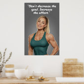 Fitness Motivation Poster – Increase the Effort ポスター (キッチン)