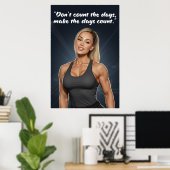 Fitness Motivation Poster – Make the Days Count ポスター (ホームオフィス)