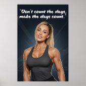 Fitness Motivation Poster – Make the Days Count ポスター (正面)