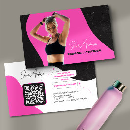 Fitness Personal Trainer Business Card 名刺