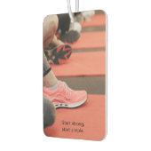 Fitness Photo - Start Strong, Start Simple カーエアーフレッシュナー (左)