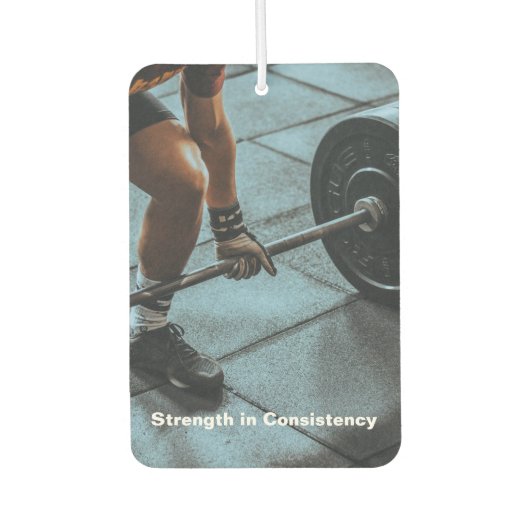 Fitness Photo - Strength in Consistency カーエアーフレッシュナー (正面)