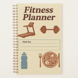 Fitness Planner for Workouts, Diet & Hydration プランナー手帳