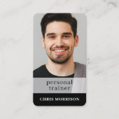 Fitness QR Code Personal Trainer Professional 名刺 (正面)
