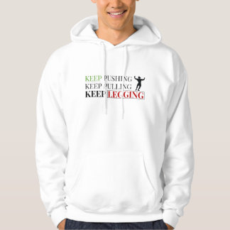 Fitness Quote Pullover Hoodie – Minimal Text Desig パーカ
