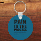 Fitness Quote Y2k Gym Training Back Print Yoga Srt キーホルダー (正面)