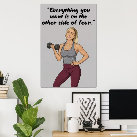 Fitness Quotes Poster ポスター (ホームオフィス)