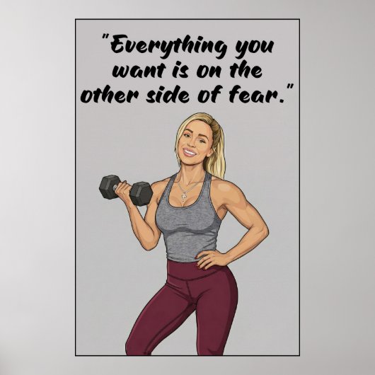 Fitness Quotes Poster ポスター (正面)