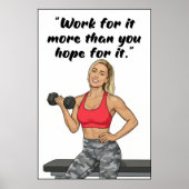 Fitness Quotes Poster ポスター (正面)