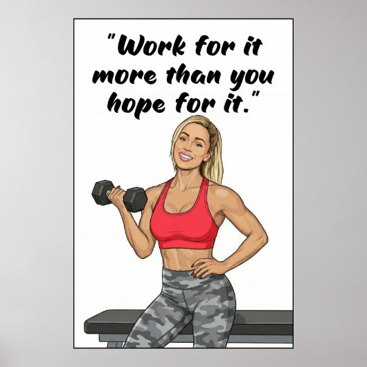 Fitness Quotes Poster ポスター (正面)