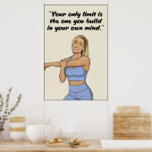 Fitness Quotes Poster ポスター (キッチン)