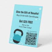 Fitness Results Christmas Gift Certificate 台座サイン (正面)