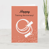 Fitness Skipping Rope Happy Training Anniversary カード (正面)