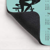 Fitness Stationary Bike 2026 Calendar Mousepad マウスパッド (コーナー)