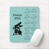 Fitness Stationary Bike 2026 Calendar Mousepad マウスパッド (マウス)