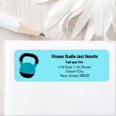 Fitness Studio Motto Kettlebell Return Address ラベル (インサイチュ)
