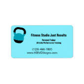 Fitness Studio Name Expertise Kettlebell Address ラベル (正面)