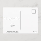 Fitness Thank You For Giving Your Best Postcard ポストカード (裏面)