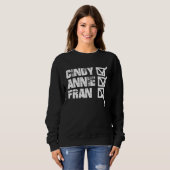 Fitness WOD Cindy Annie Fran Workout スウェットシャツ (正面フル)