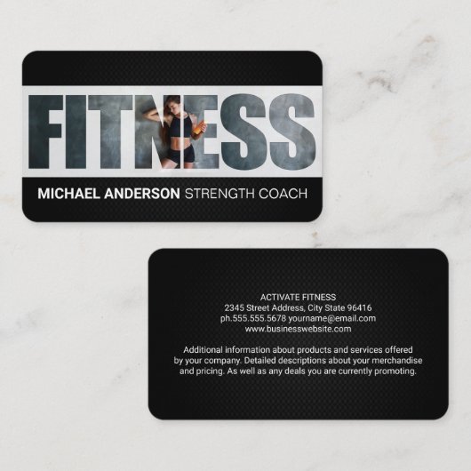 Fitness | Woman at the Gym 名刺 (正面/裏面)