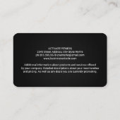 Fitness | Woman at the Gym 名刺 (裏面)