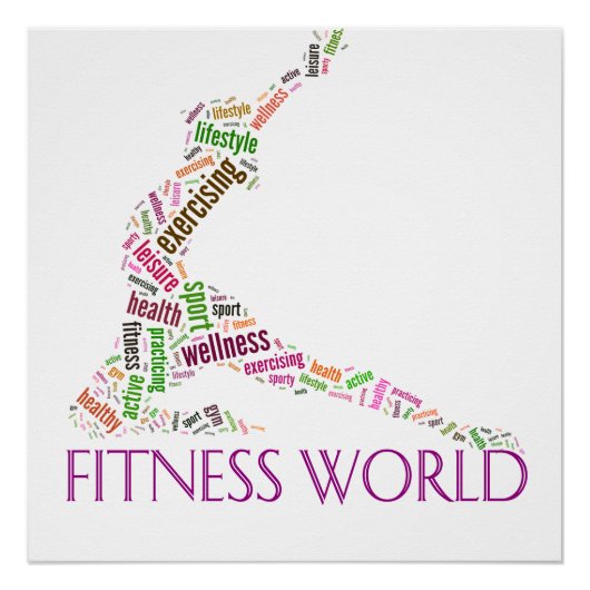 Fitness world ポスター (正面)