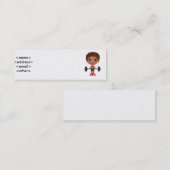 fitnessbuddie2、 <name><address><email><other> スキニー名刺 (正面/裏面)