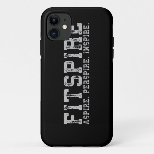 Fitspire - Aspire, Perspire, -インスパイアトレーニング Case-Mate iPhoneケース (裏面)