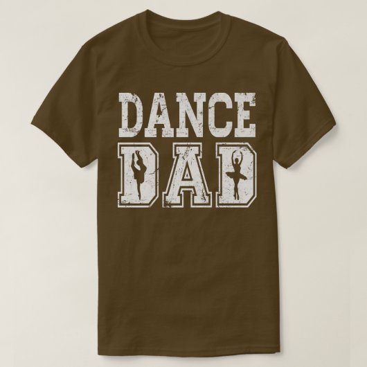Fitted Dance Dad Ballet s Distressedfor Men Tシャツ (デザイン正面)