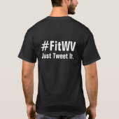 #FitWVの黒 Tシャツ (裏面)