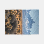 Fitzローイのパタゴニア、アルゼンチン フリースブランケット (正面(横))