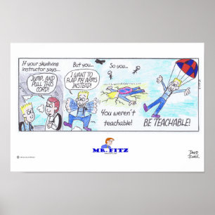 Fitz氏: 教えやすい2が- Skydivingあって下さい! ポスター