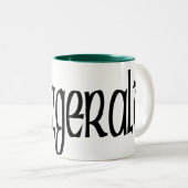 Fitzgeraldのケルト族のドラゴンのマグ ツートーンマグカップ (正面右)