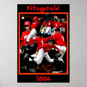 Fitzgeraldの新入生の野球ポスター ポスター