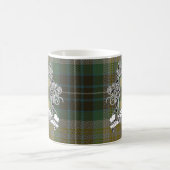 Fitzpatrickのタータンチェックの盾 コーヒーマグカップ (中央)