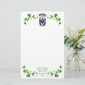 Fitzpatrickの頭の付いたノート文房具 便箋 (スタンド正面)