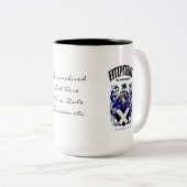 Fitzpatrick家紋,翻訳と意味 ツートーンマグカップ (正面右)
