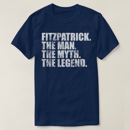 FitzpatrickFitzpatrickファミリー名Fitzpatrick las Tシャツ (デザイン正面)
