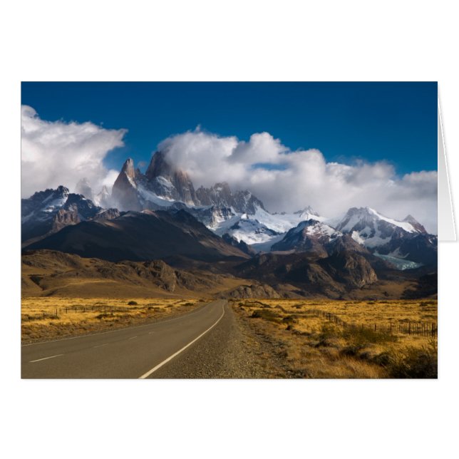 Fitzroyのパタゴニアを取付ける道 (正面横)