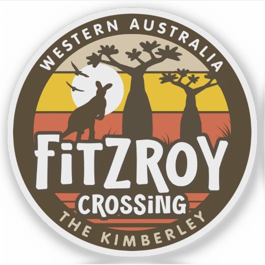 Fitzroy Crossing, Western Australiaシール シール (正面)