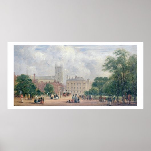 Fitzroy Square, London (パネル上の油) ポスター (正面)