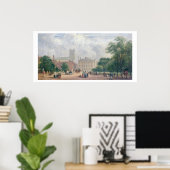 Fitzroy Square, London (パネル上の油) ポスター (ホームオフィス)