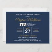 FIUパンサーズの卒業 招待状 (裏面)