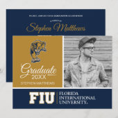 FIUパンサーズの卒業 招待状 (正面/裏面)