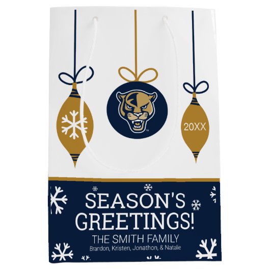 FIUパンザーズ-クリスマス ミディアムペーパーバッグ (正面)