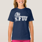 FIUパンザー-ホワイトロゴ Tシャツ (正面)