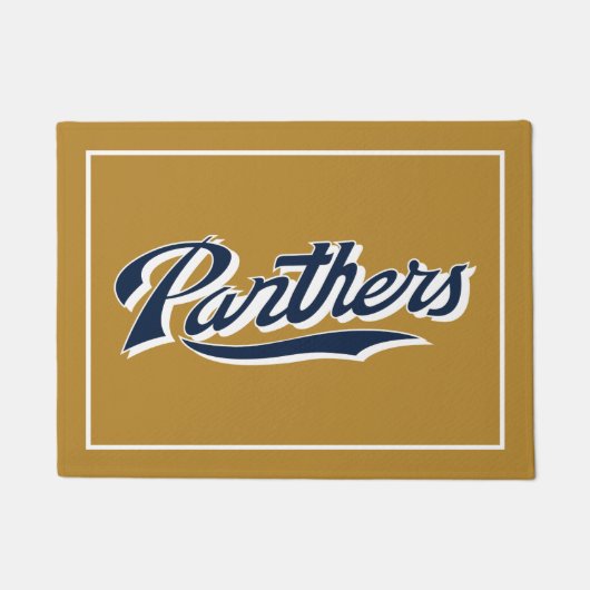 FIU Panthersスクリプト ドアマット (正面)